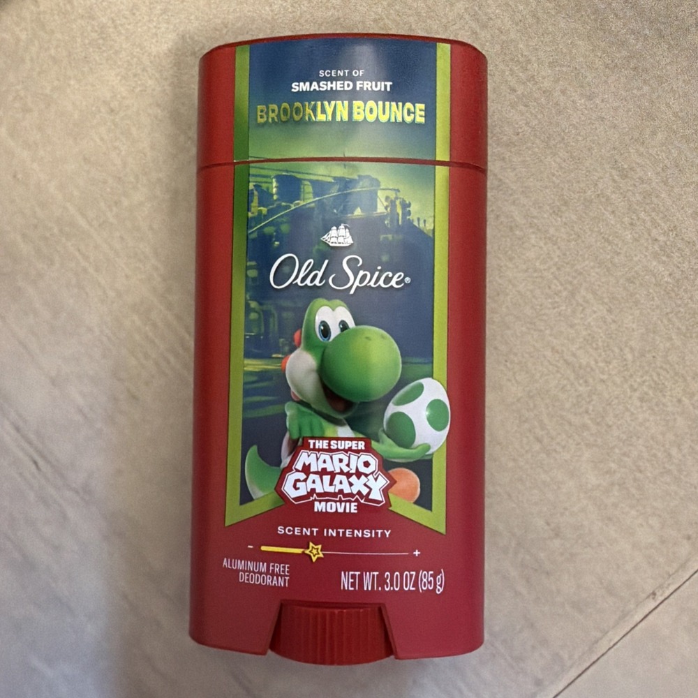 Old Spice Mario Galaxy Mario Brooklyn Bounce Smashed Fruit Deodorant